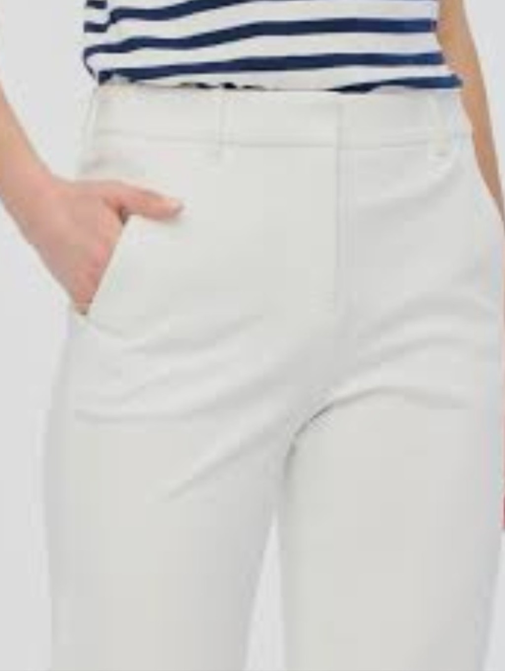 J. Jill Women's Wearever White Refined Woven Trousers Sz 12p